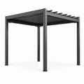 Pergola en aluminium noir 300x300x250 cm