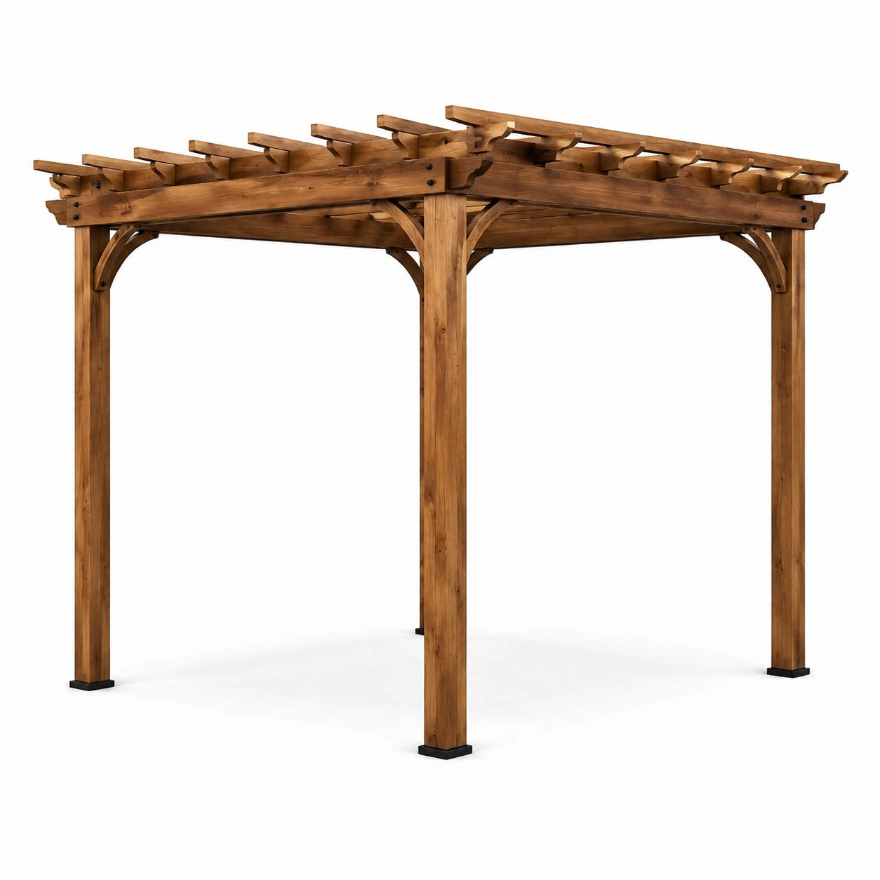 Pergola en bois d'acacia massif 300x300x220 cm