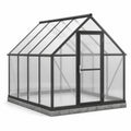 Serre de jardin en aluminium et polycarbonate noir 250x200x195cm
