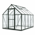 Serre de jardin en aluminium et verre trempé 250x190x195 cm