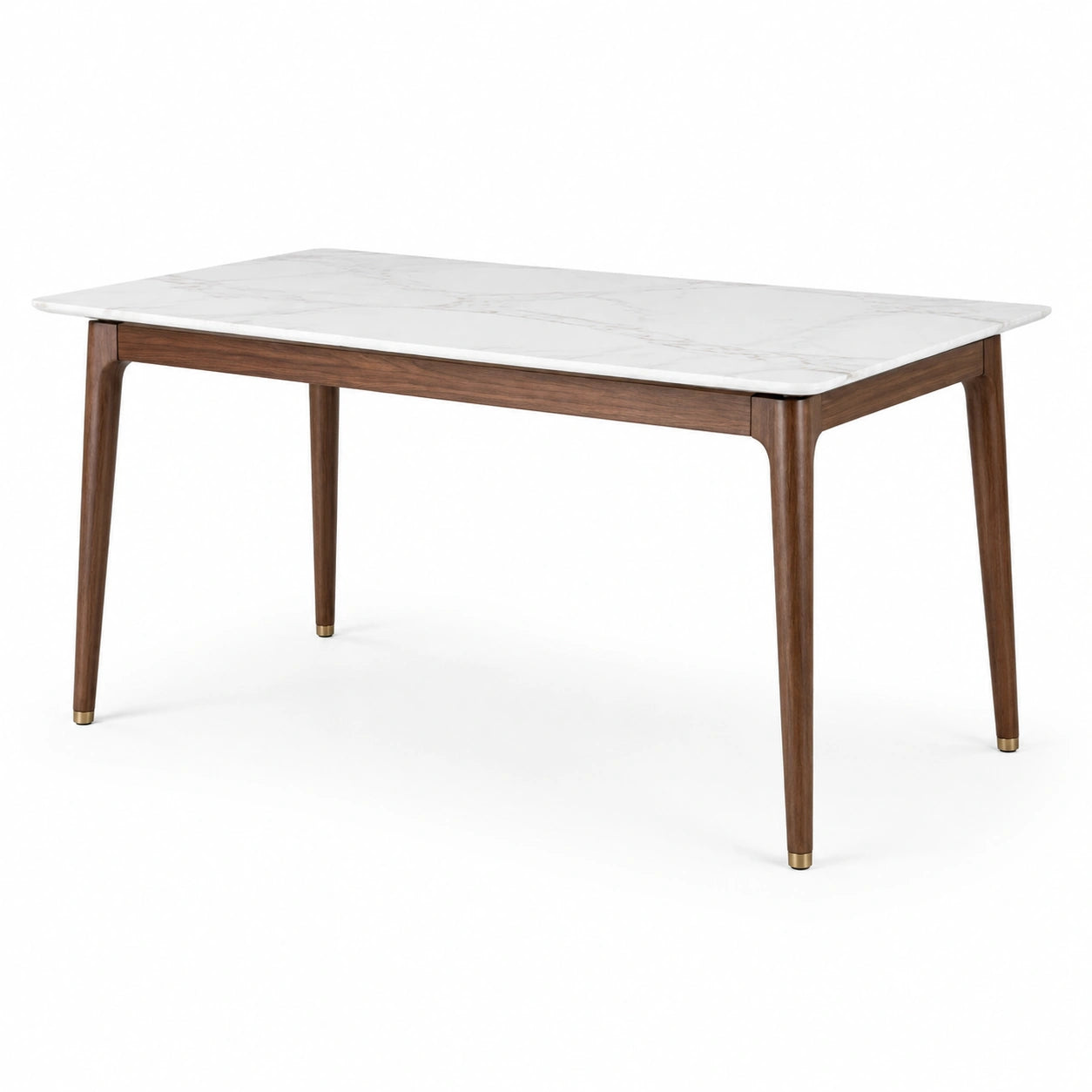 Table à manger marbre et bois massif 150x90x75 cm